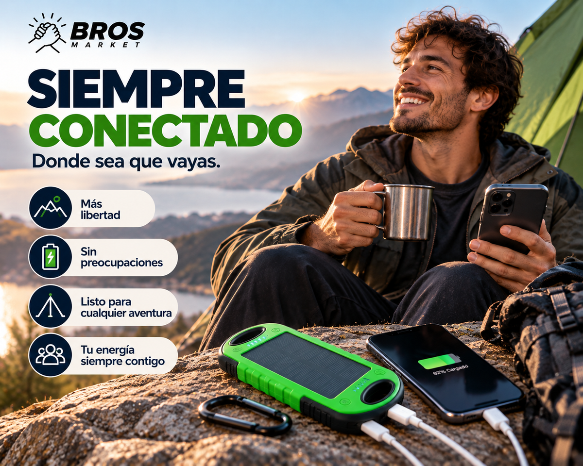 SolarGo Cargador Solar Power Bank - Carga tus dispositivos en cualquier lugar