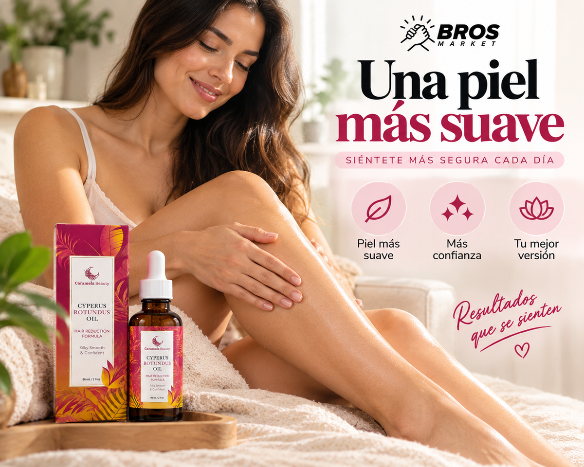 Cyperus Rotundus Aceite Inhibidor del Vello - Piel suave por más tiempo