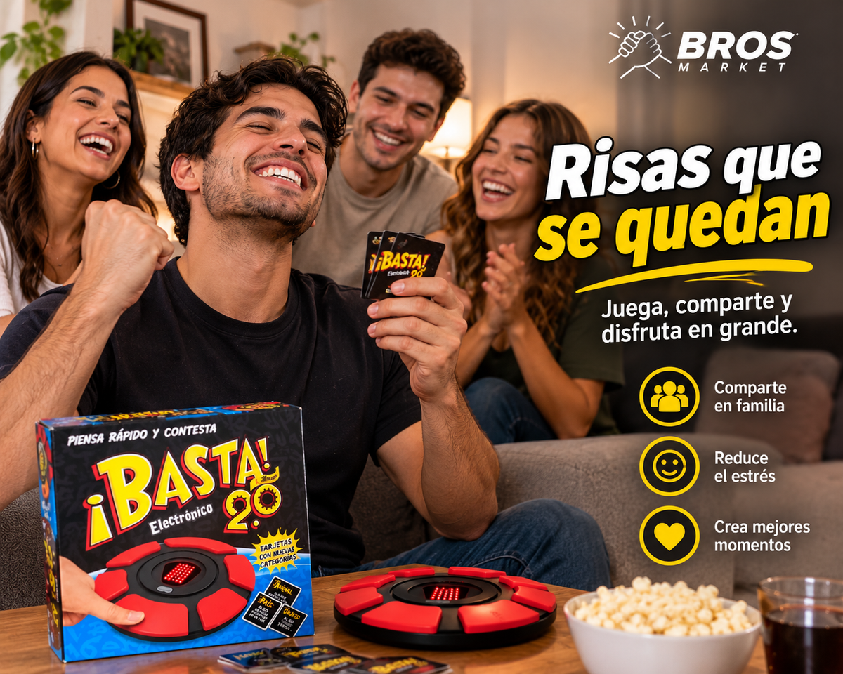 Juego De Mesa Basta 2.0 Electrónico - Piensa rápido, responde y gana