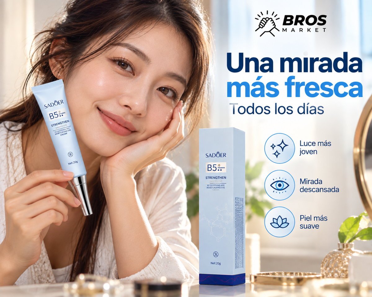Pack 2 Sadoer Contorno de Ojos con Vitamina B5 - Hidratación profunda para tu mirada