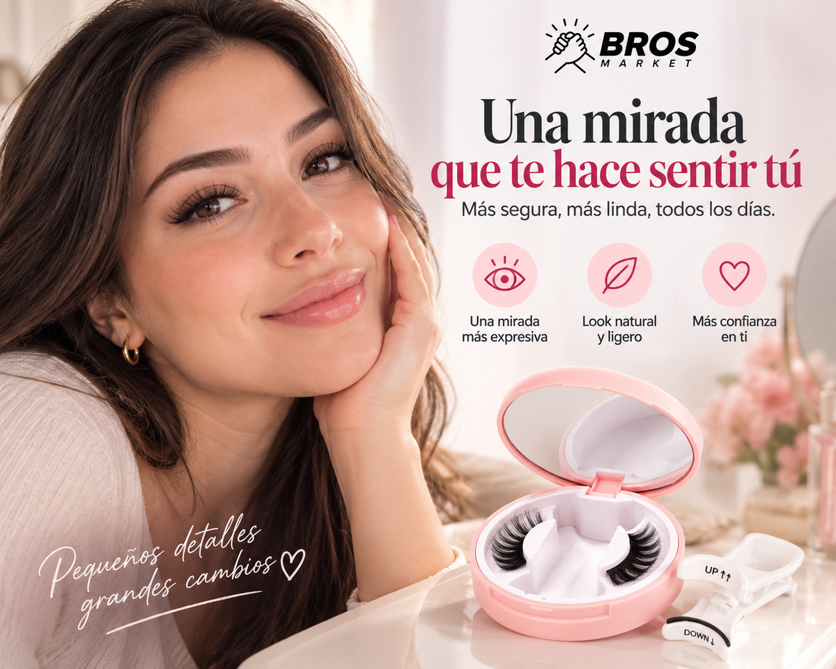 LashLuxe Kit De Pestañas Postizas Magnéticas LZ11 - Más mirada, menos esfuerzo