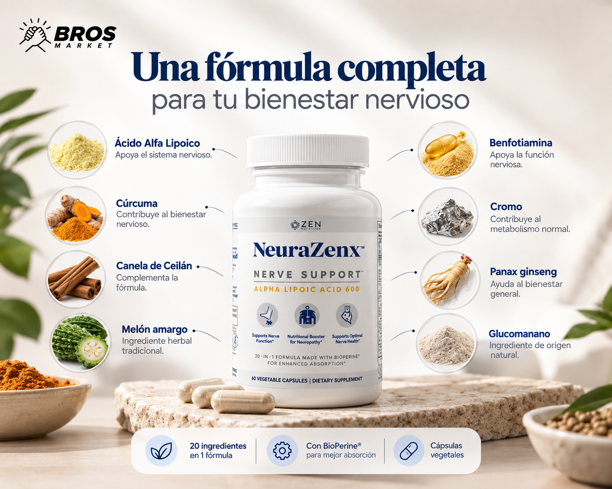 NeuraZenx Soporte para el Sistema Nervioso - Apoyo diario para el bienestar nervioso