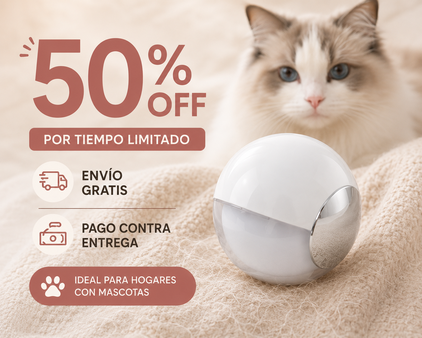 Pelota Quitapelos y Pelusas