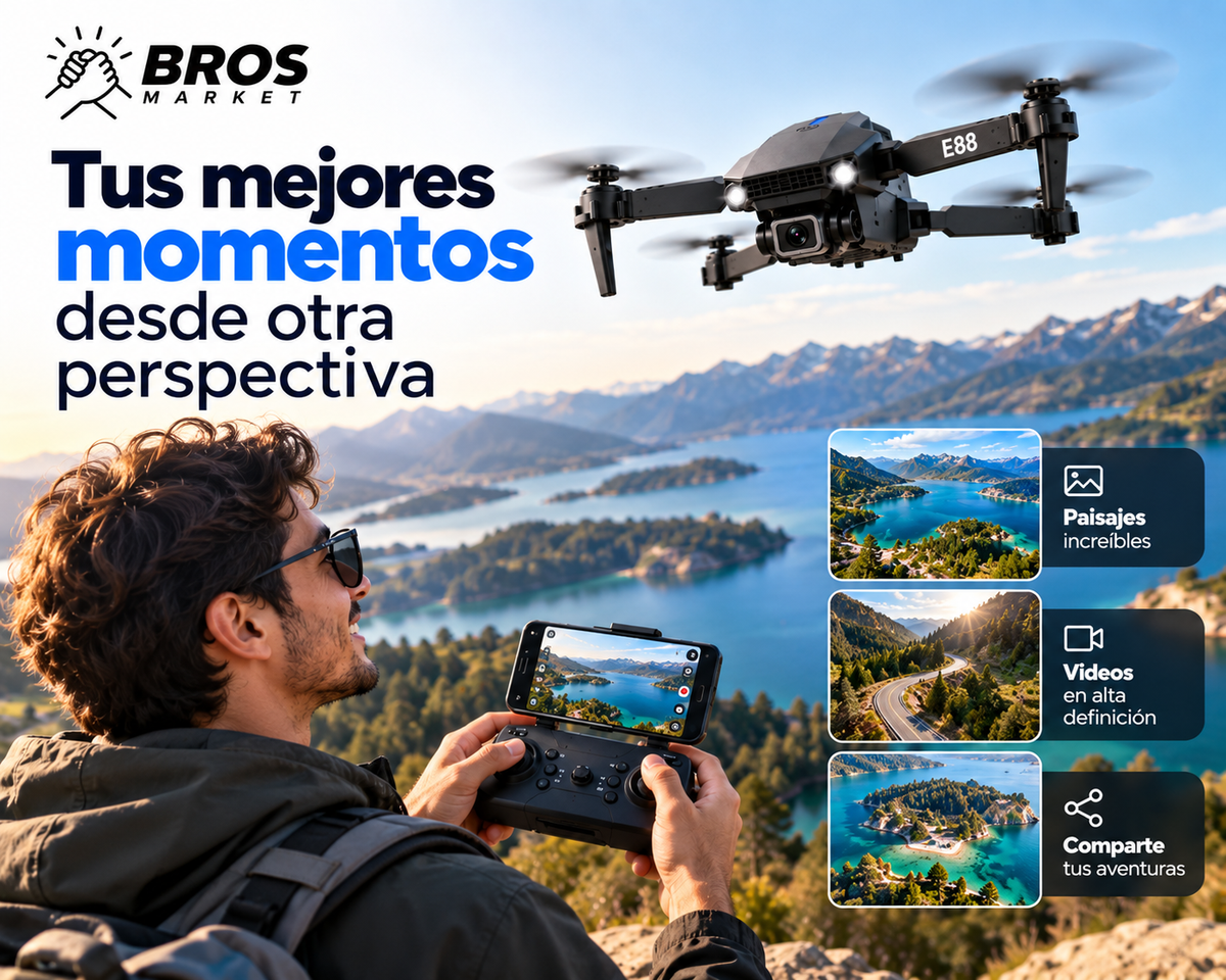 SkyPro E88 Drone Con Camara Dual - Convierte cada vuelo en una aventura