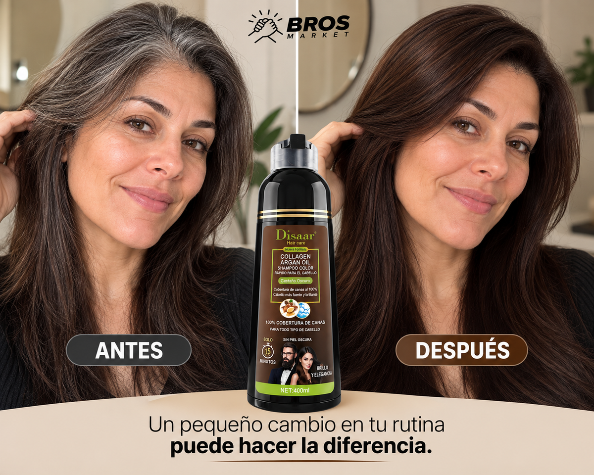 Dissar Shampoo Pinta Canas - Color y cuidado en un lavado