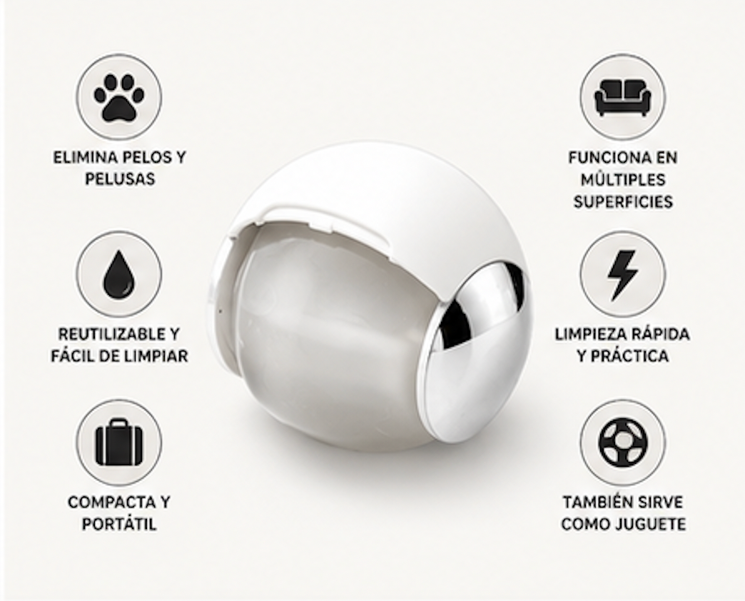 Pelota Quitapelos y Pelusas