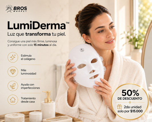 LumiDerma - Mascara de Terapia Led - Luz que Transforma tu Piel