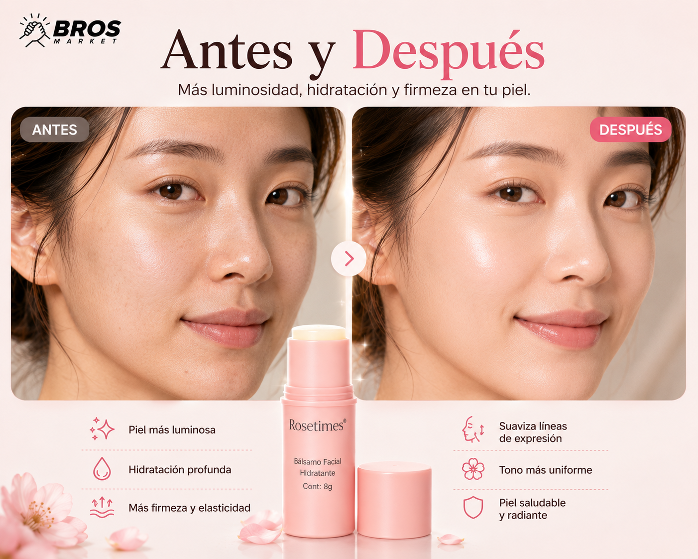 GlowLift Stick - Bálsamo Facial Hidratante Antiarrugas