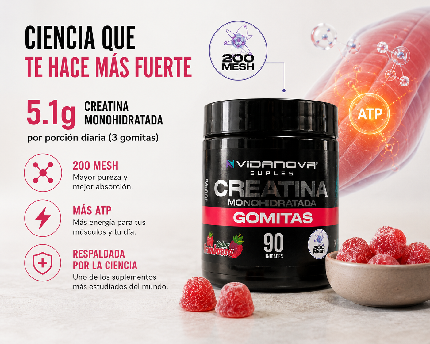 Creatina en Gomitas