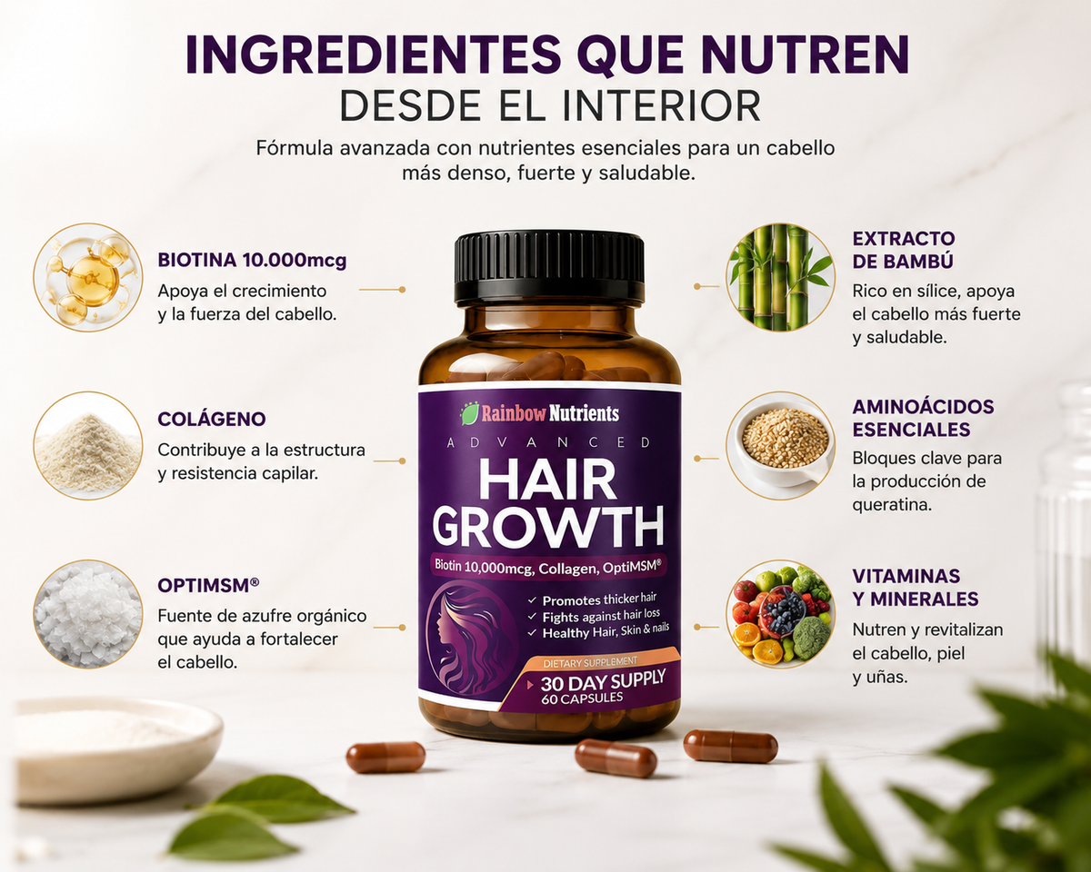 HAIR GROWTH - CABELLO MÁS FUERTE Y RESISTENTE