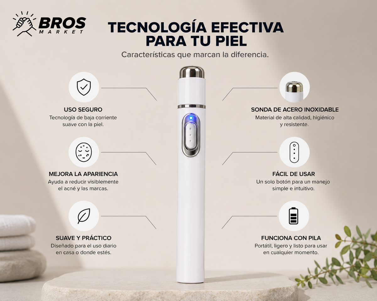 DermaPen - Cuidado portátil para piel con acné