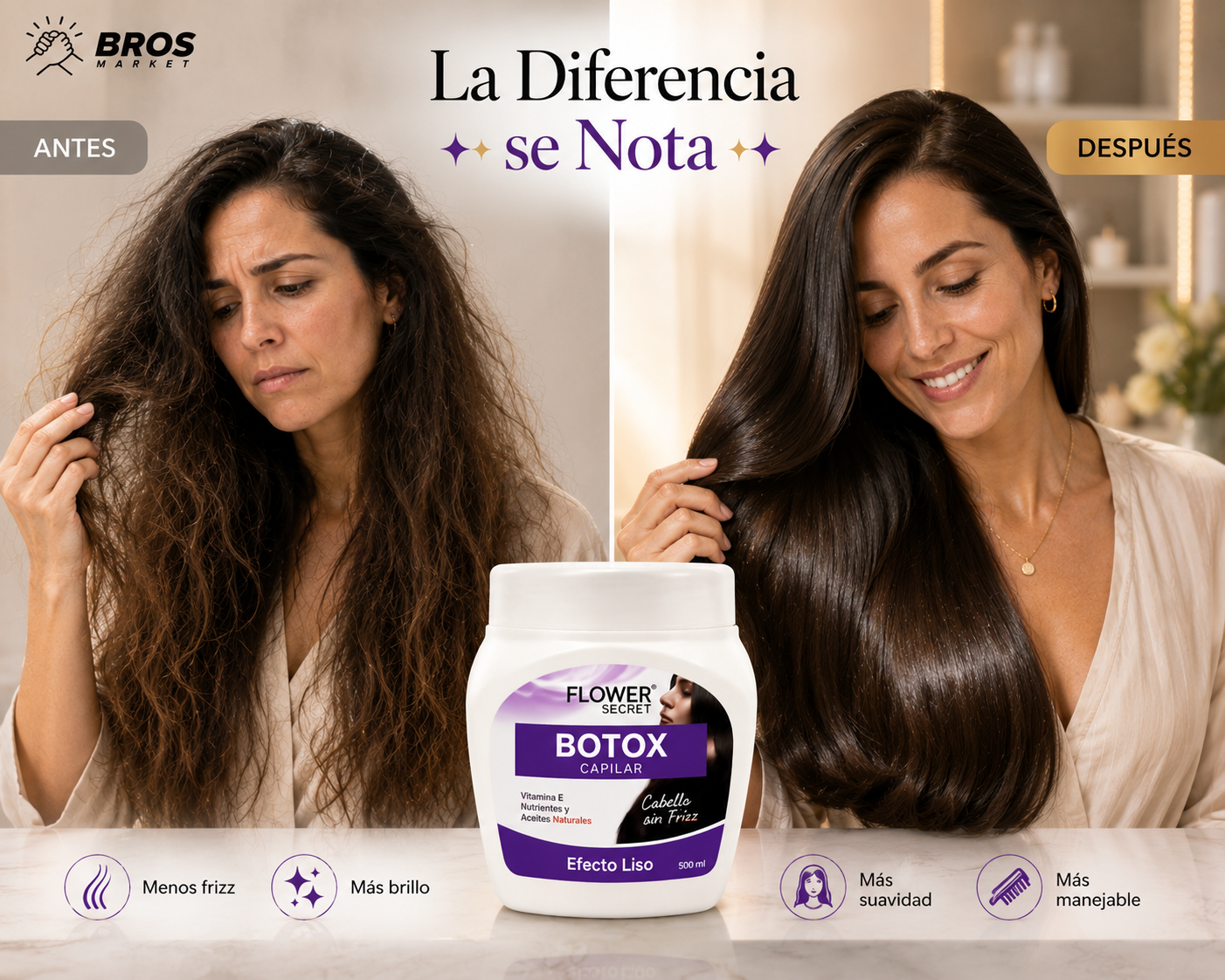 SedaLiss Botox Capilar - Efecto Liso y Brillo de Salón desde Casa