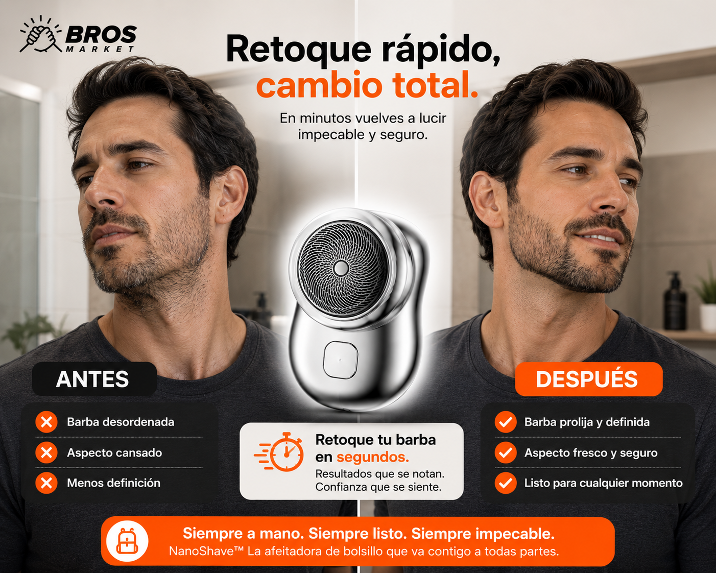 NanoShave™ - Siempre listo para verte bien