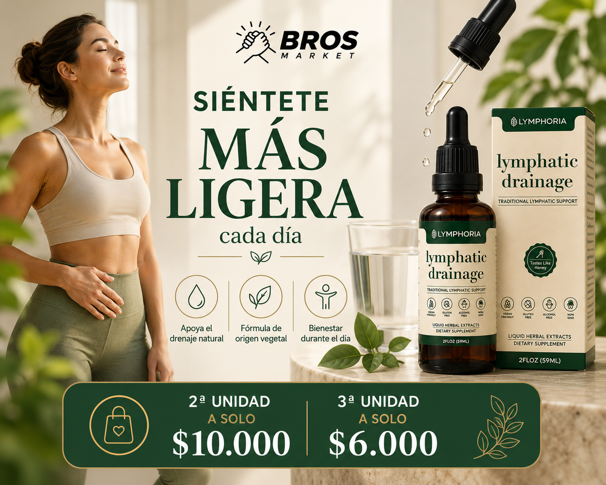 Lymphoria Flow Gotas de Drenaje Linfático - Apoya el drenaje natural
