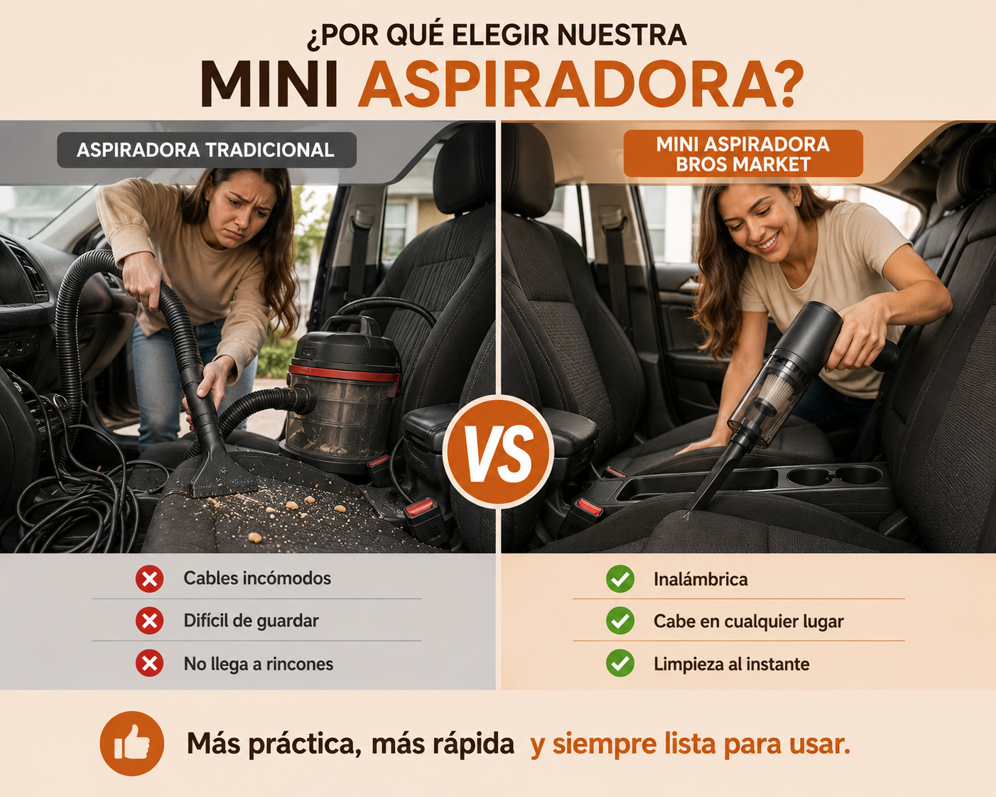 Mini Aspiradora Portátil