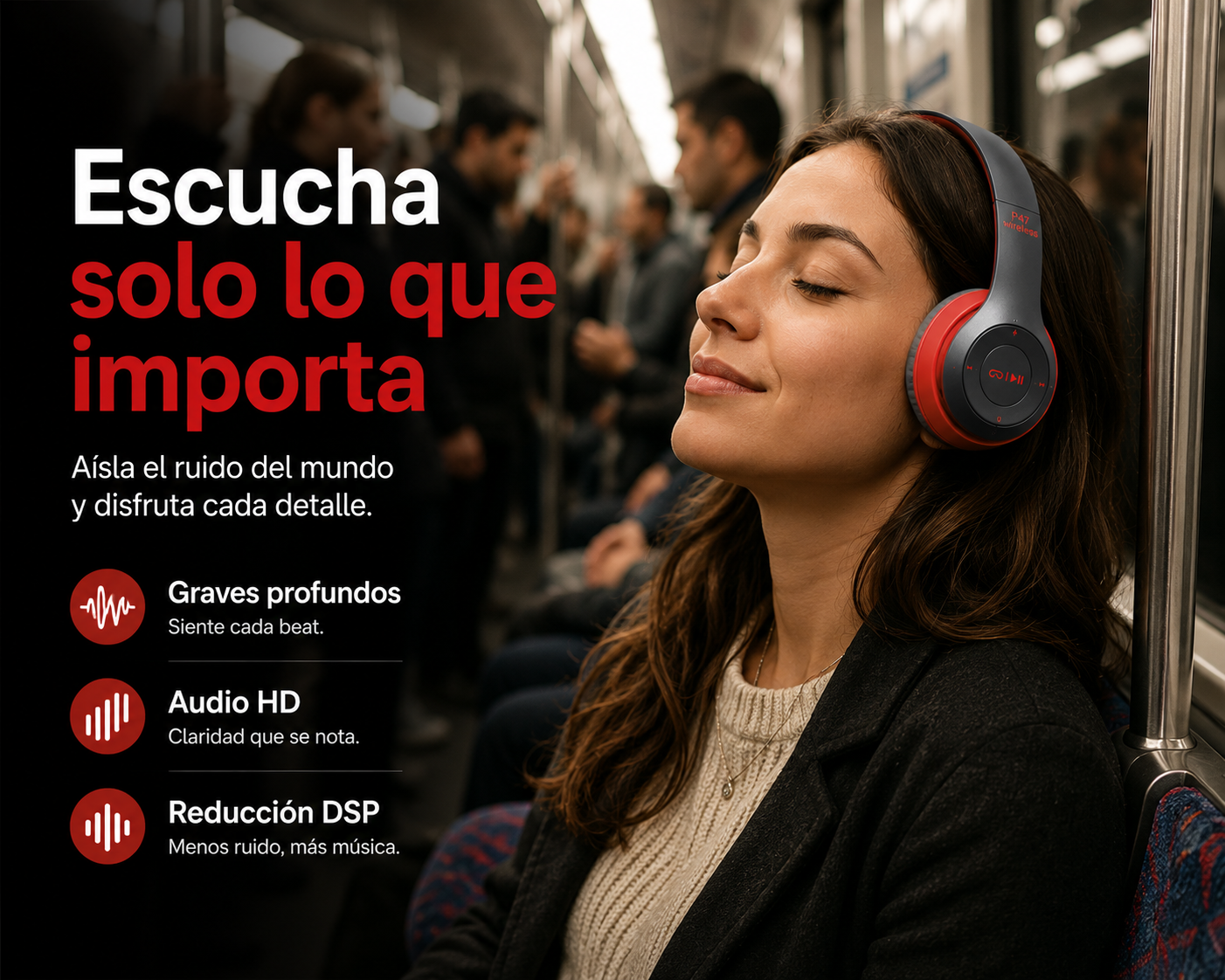 AirSound Pro - Audífonos Inalámbricos con Bluetooth