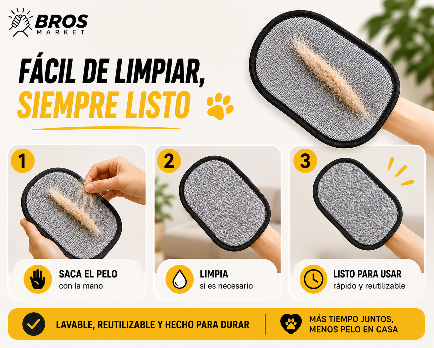 Guante Mágico Quitapelos
