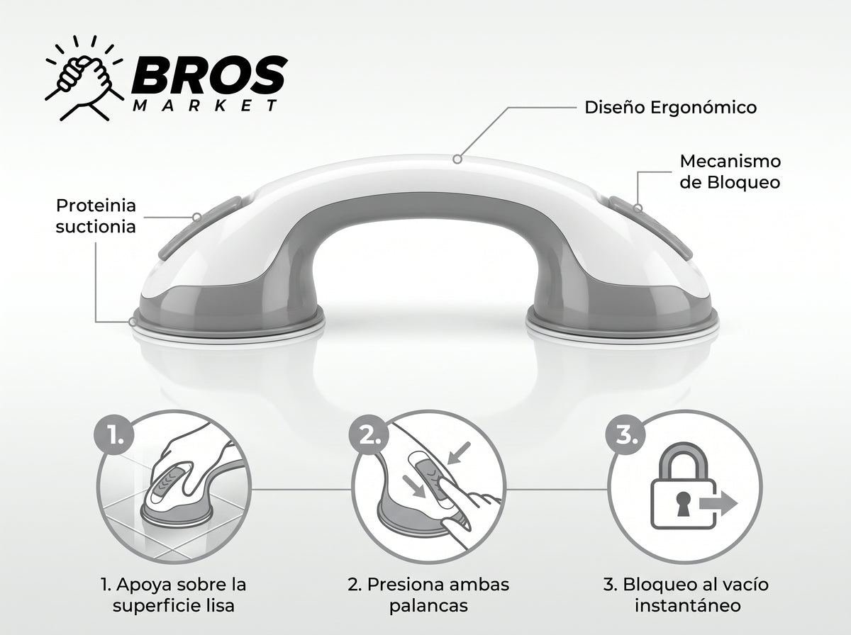 MaxGrip - Estabilidad total en tu ducha diaria