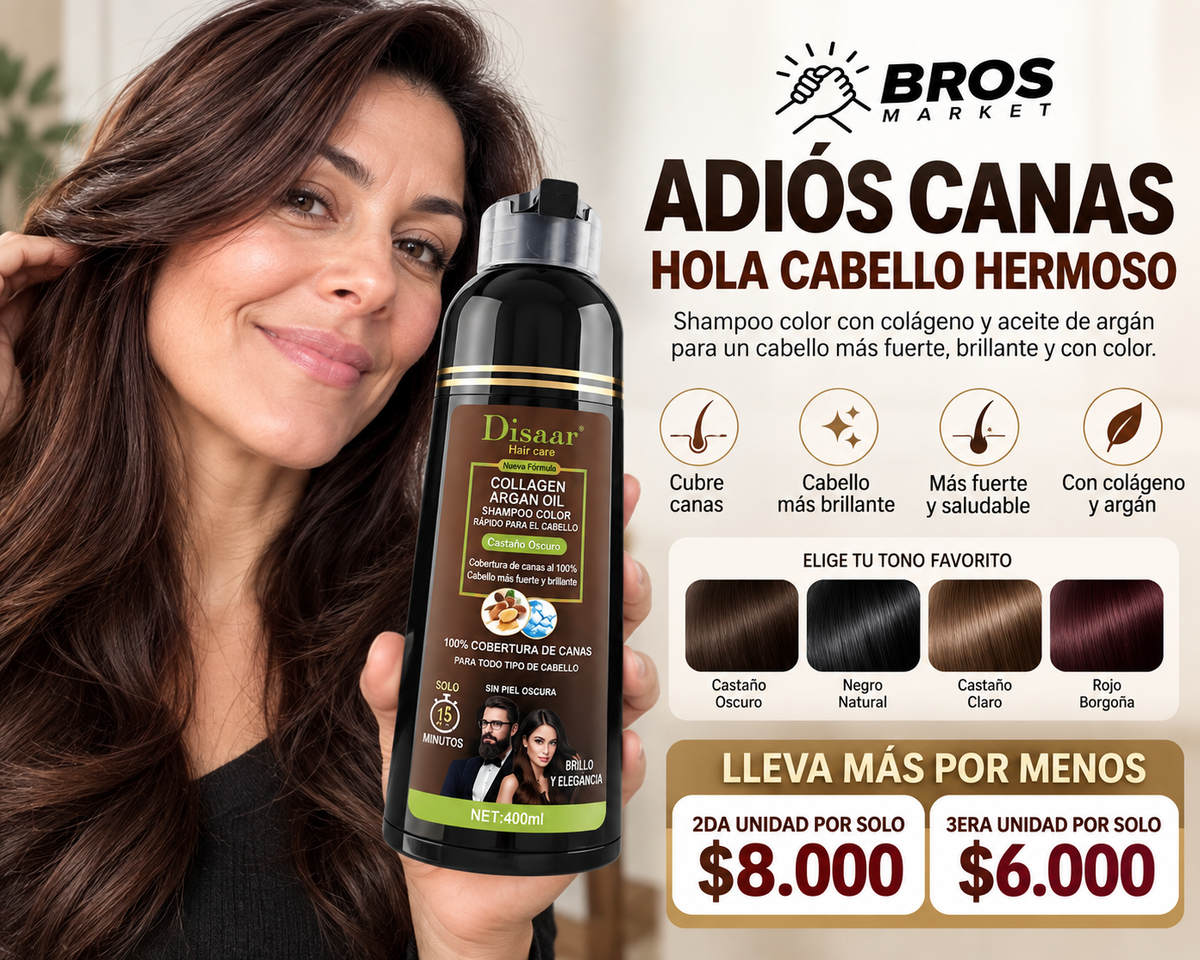 Dissar Shampoo Pinta Canas - Color y cuidado en un lavado