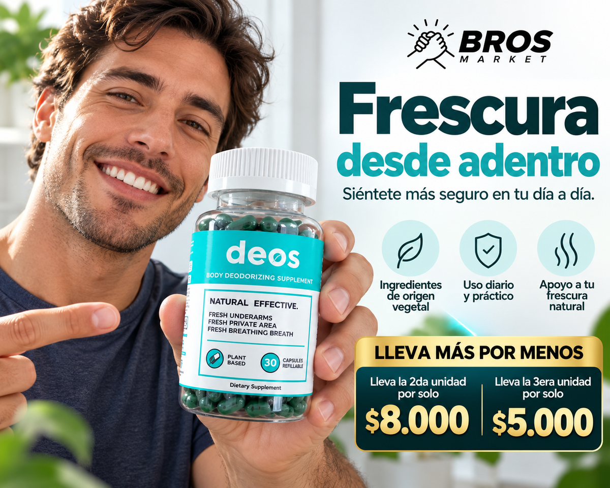DEOS Suplemento alimenticio corporal - Frescura de adentro hacia afuera
