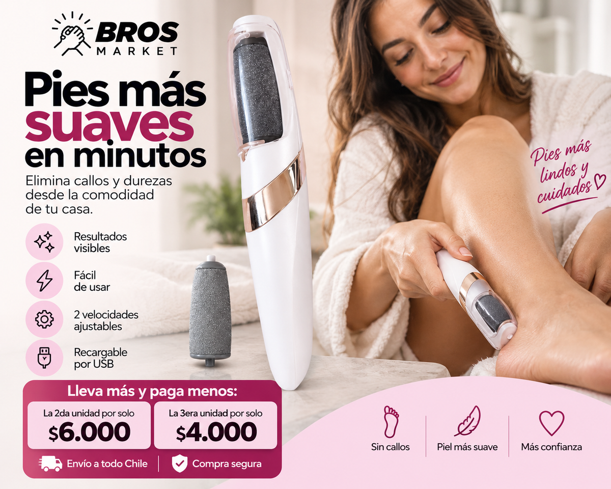 CallusRemover Removedor Callos Eléctrico - Pies suaves en minutos