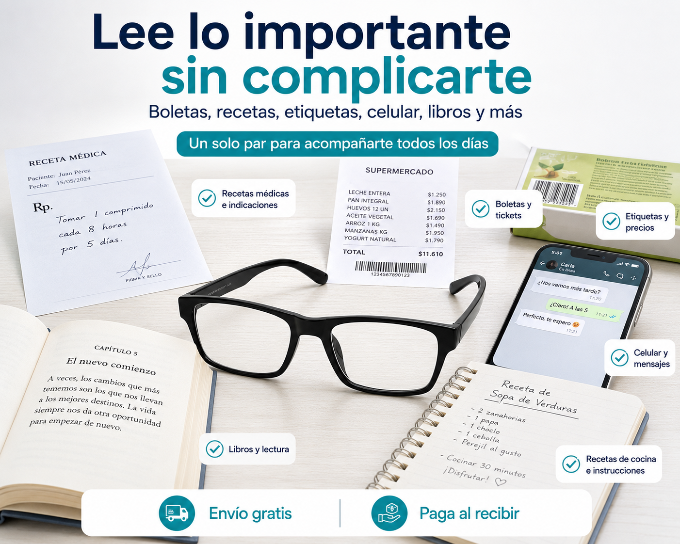 VisionFlex - Lee con claridad usando un solo par