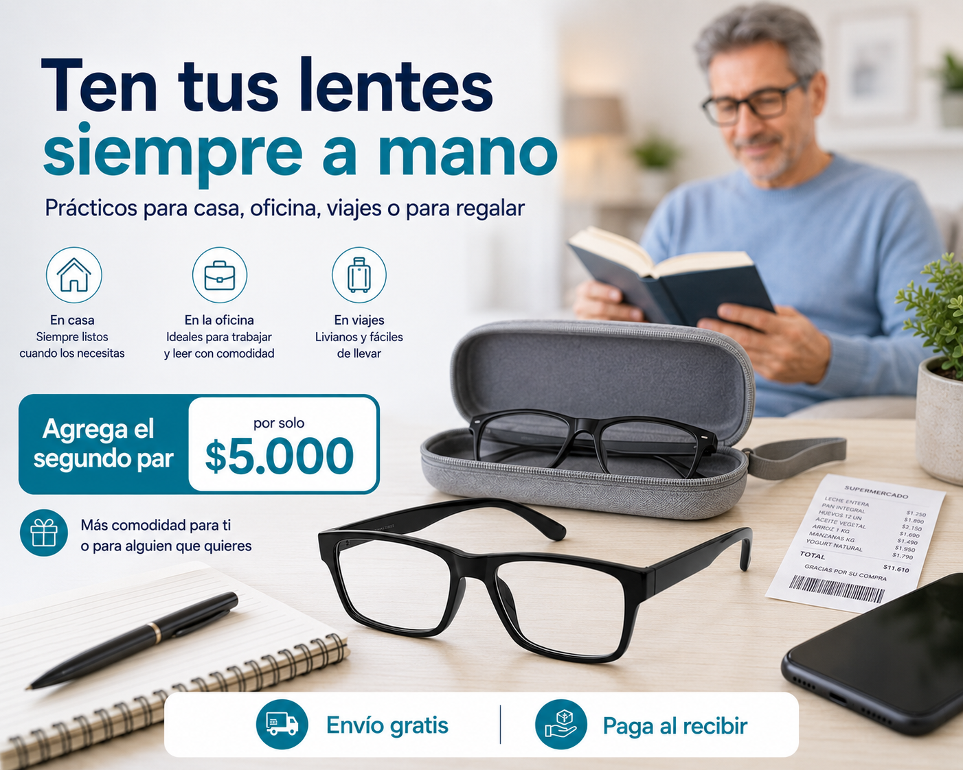VisionFlex - Lee con claridad usando un solo par