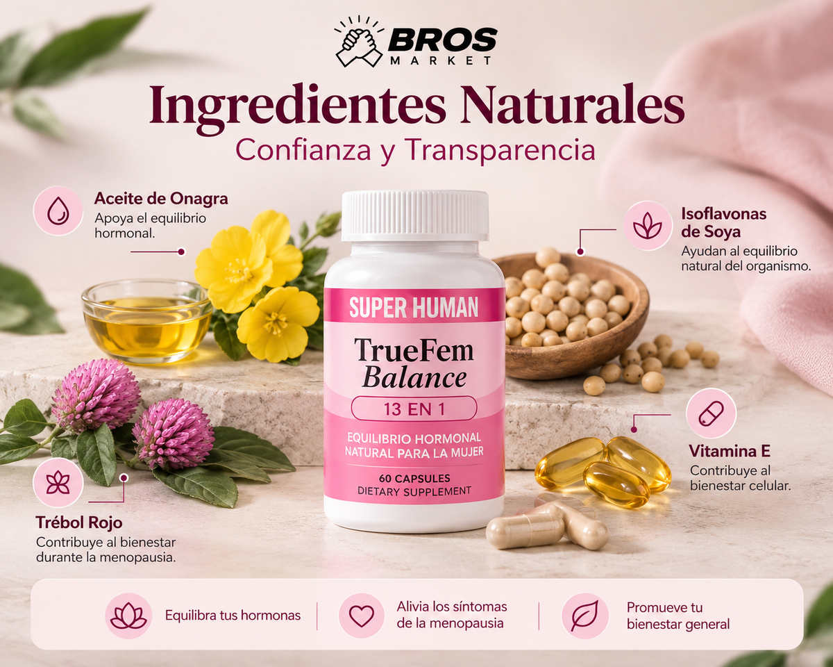 True Fem Balance Equilibrio hormonal Cápsulas -Bienestar femenino desde adentro