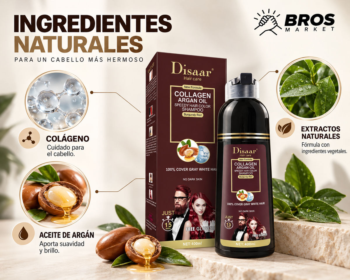 Dissar Shampoo Pinta Canas - Color y cuidado en un lavado