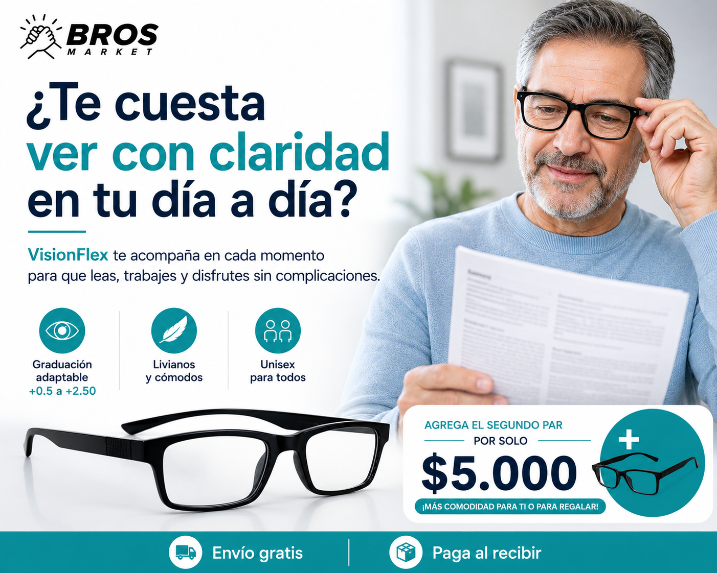 VisionFlex - Lee con claridad usando un solo par