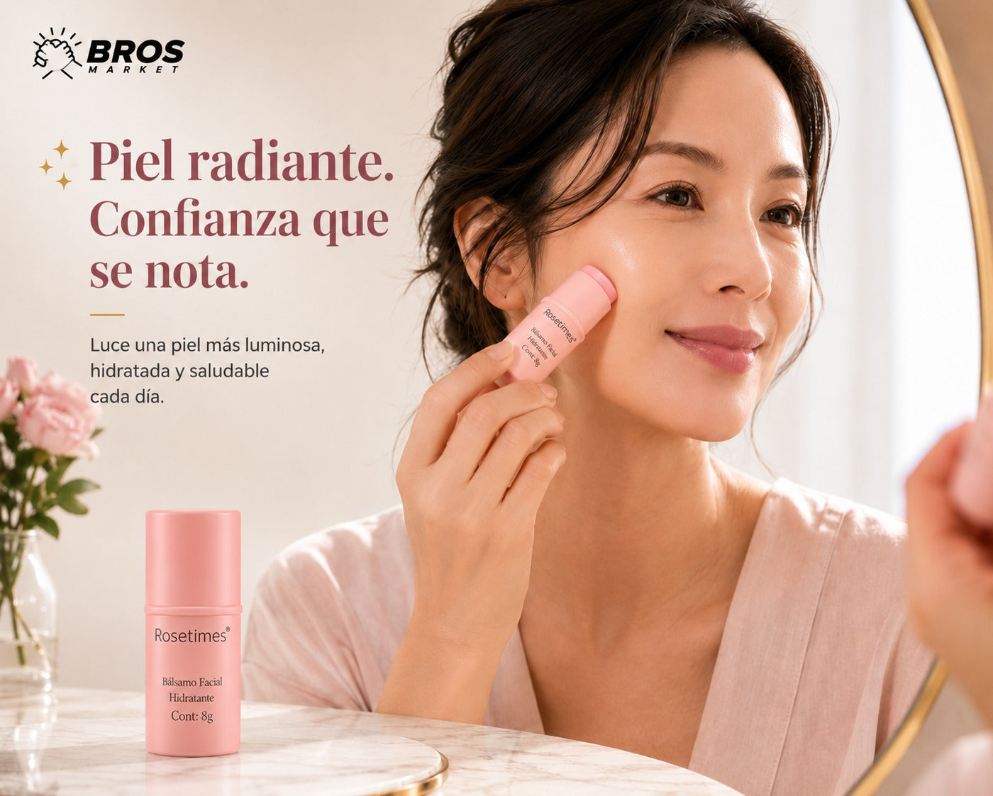 GlowLift Stick - Bálsamo Facial Hidratante Antiarrugas