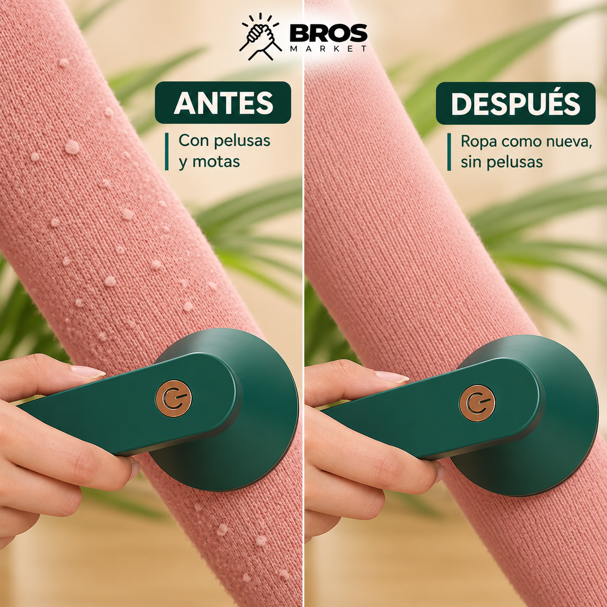 FuzzOff Quita Pelusas Recargable - Ropa libre de pelusas