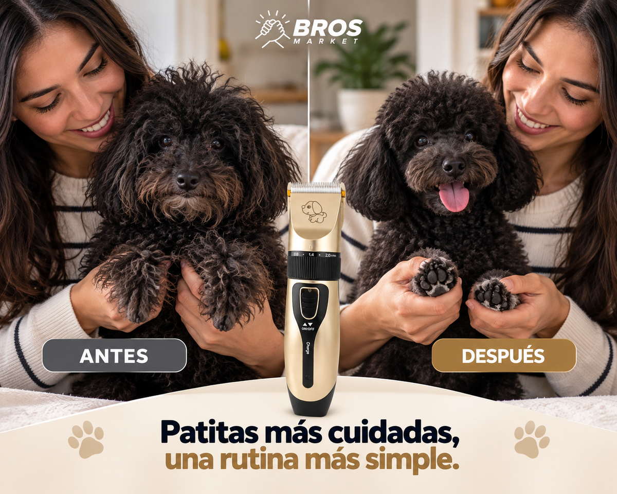 GroomPet Kit Profesional Cortadora de Pelo para Mascota - Dale un look renovado a tu mascota