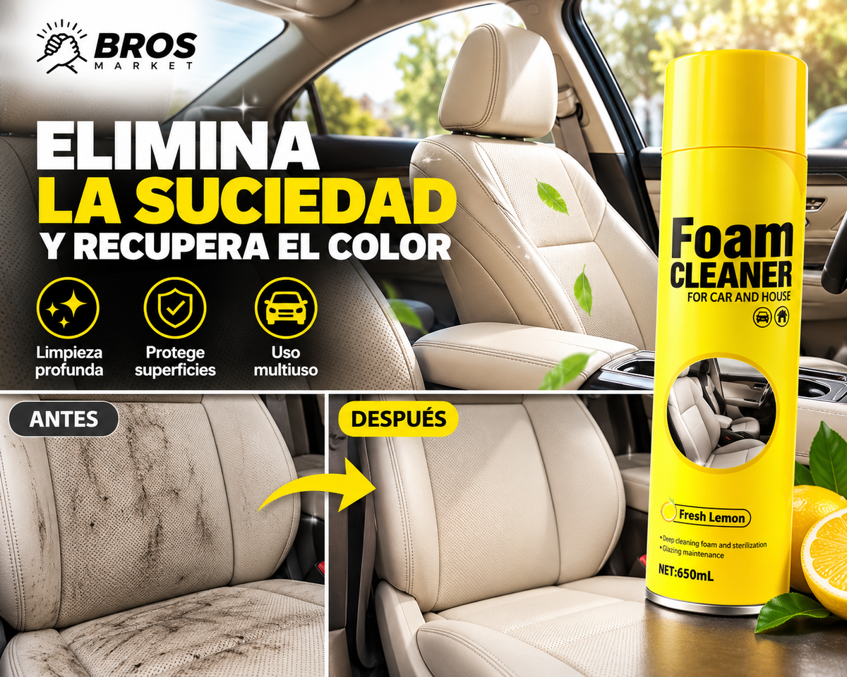 Foam Cleaner Espuma Limpiadora - Dale otra cara a tus superficies