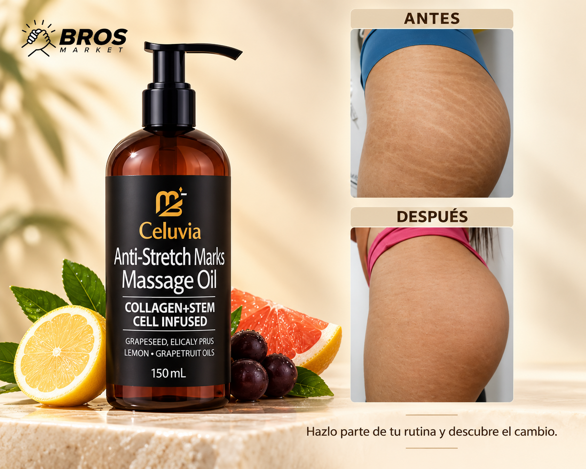 Aceite Masaje Corporal Reafirmante M3 Naturals - Piel más suave y de aspecto firme