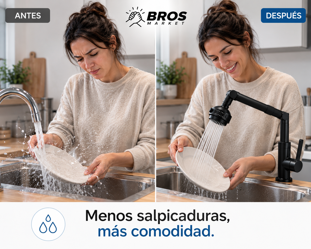 HydroFlex Monomando de agua - Mayor alcance para cada lavado