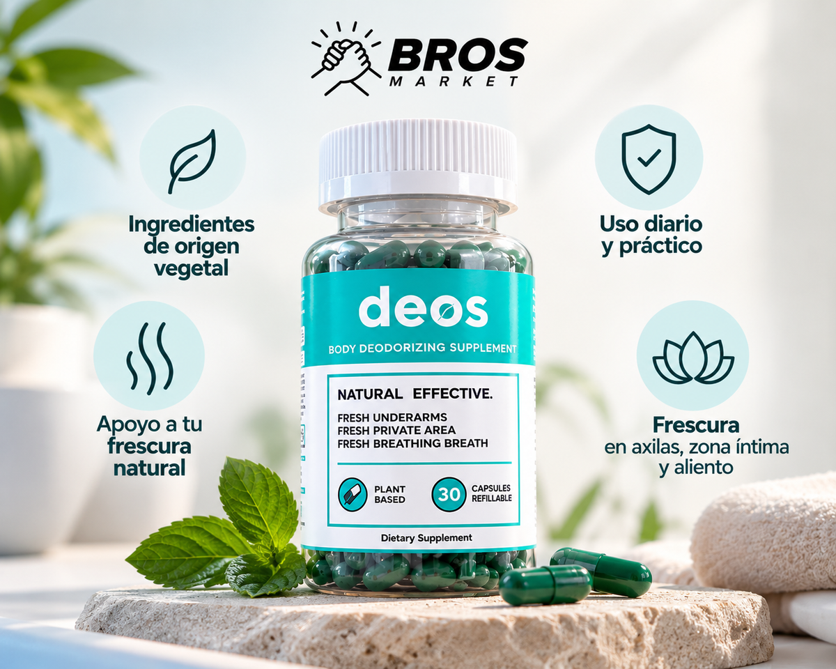 DEOS Suplemento alimenticio corporal - Frescura de adentro hacia afuera