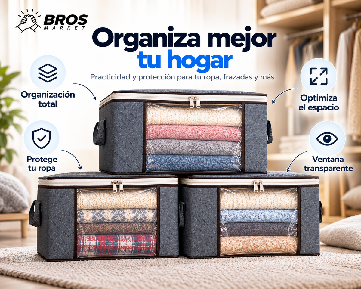 MaxiBag Organizador de Ropa X3 Unidades - Ordena todo en un solo lugar