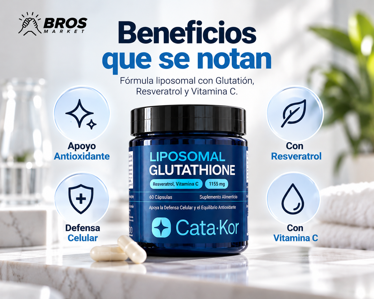 Catakor Suplemento Glutatión Liposomal 60 Cápsulas - Potencia tu defensa antioxidante