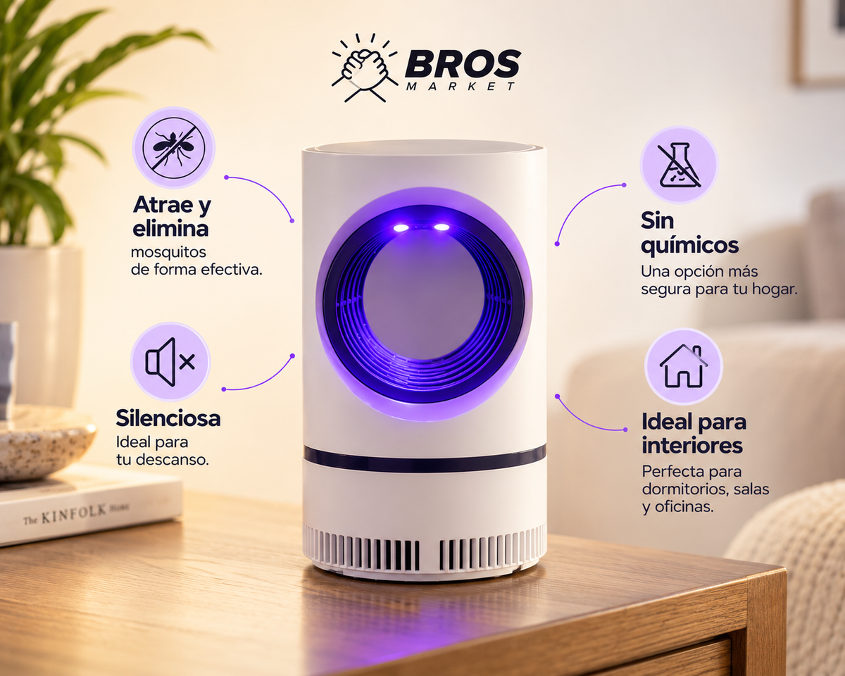 LumiTrap Lampara LED Atrapa Mosquitos - Tu aliado contra los mosquitos