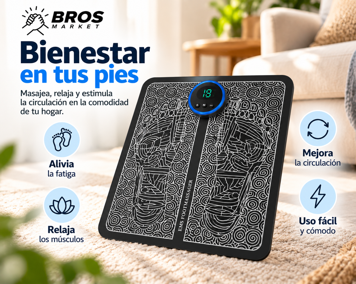 FootZen Masajeador de Pies Eléctrico - Tu momento de relajación comienza aquí