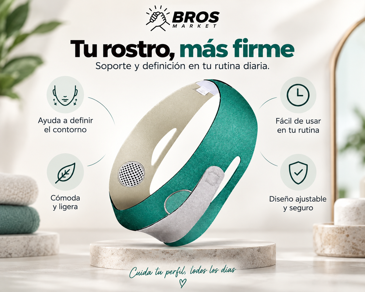 Lift-Face Pro Faja facial Anti Papada - Soporte para un rostro más definido
