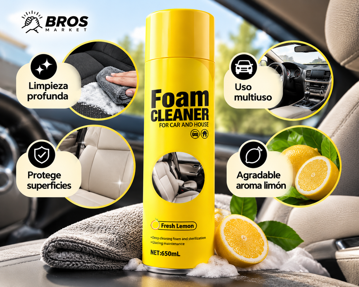 Foam Cleaner Espuma Limpiadora - Dale otra cara a tus superficies