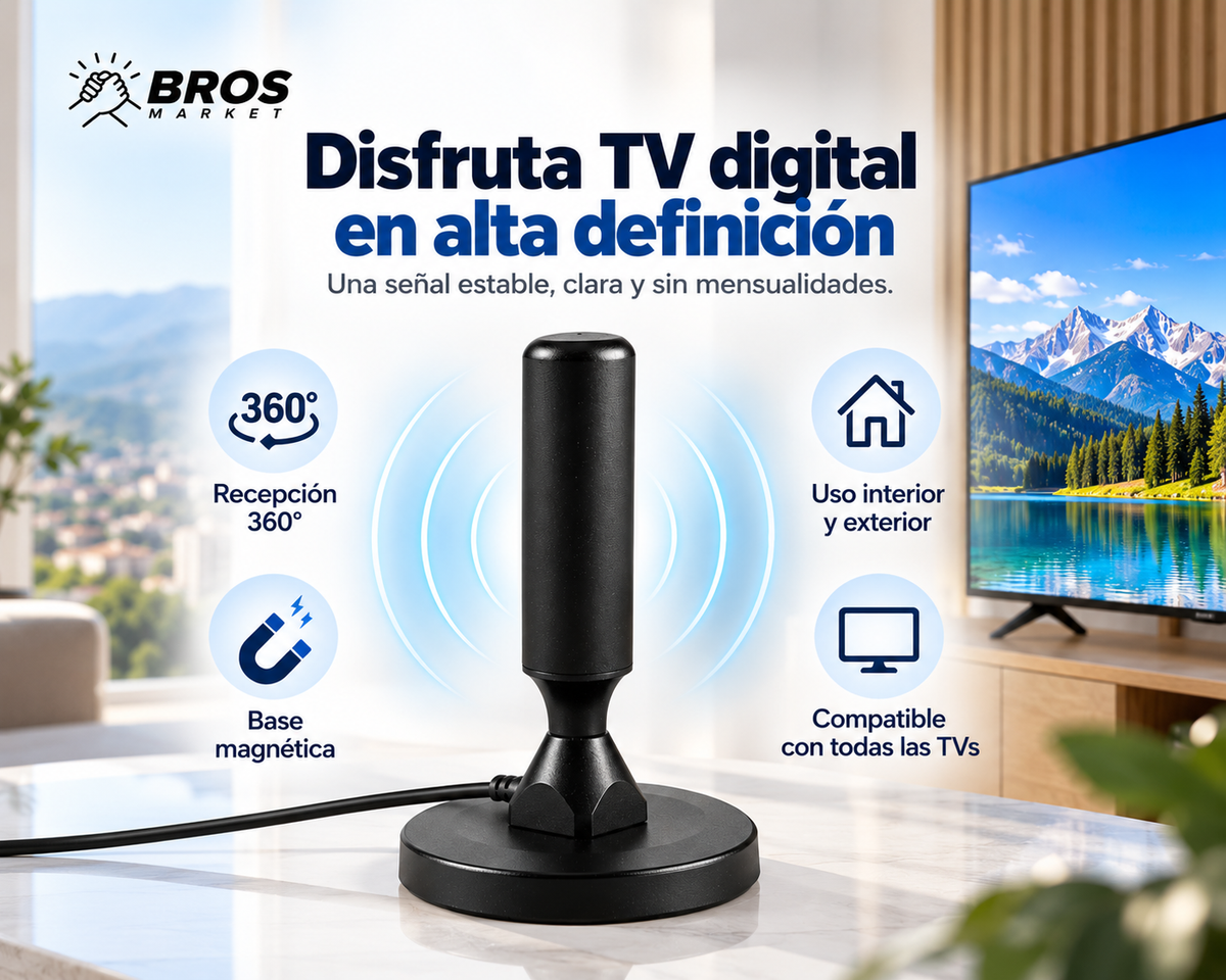 ClearVision Pro Antena de TV Digital - Televisión HD Libre Y En Alta Definición