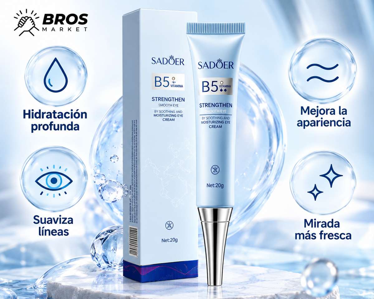 Pack 2 Sadoer Contorno de Ojos con Vitamina B5 - Hidratación profunda para tu mirada