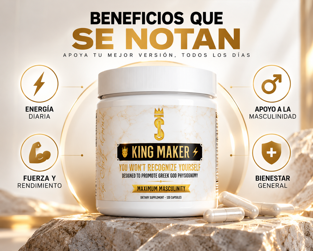 King Maker Suplemento Anabólico para Hombres - Energía y vitalidad masculina