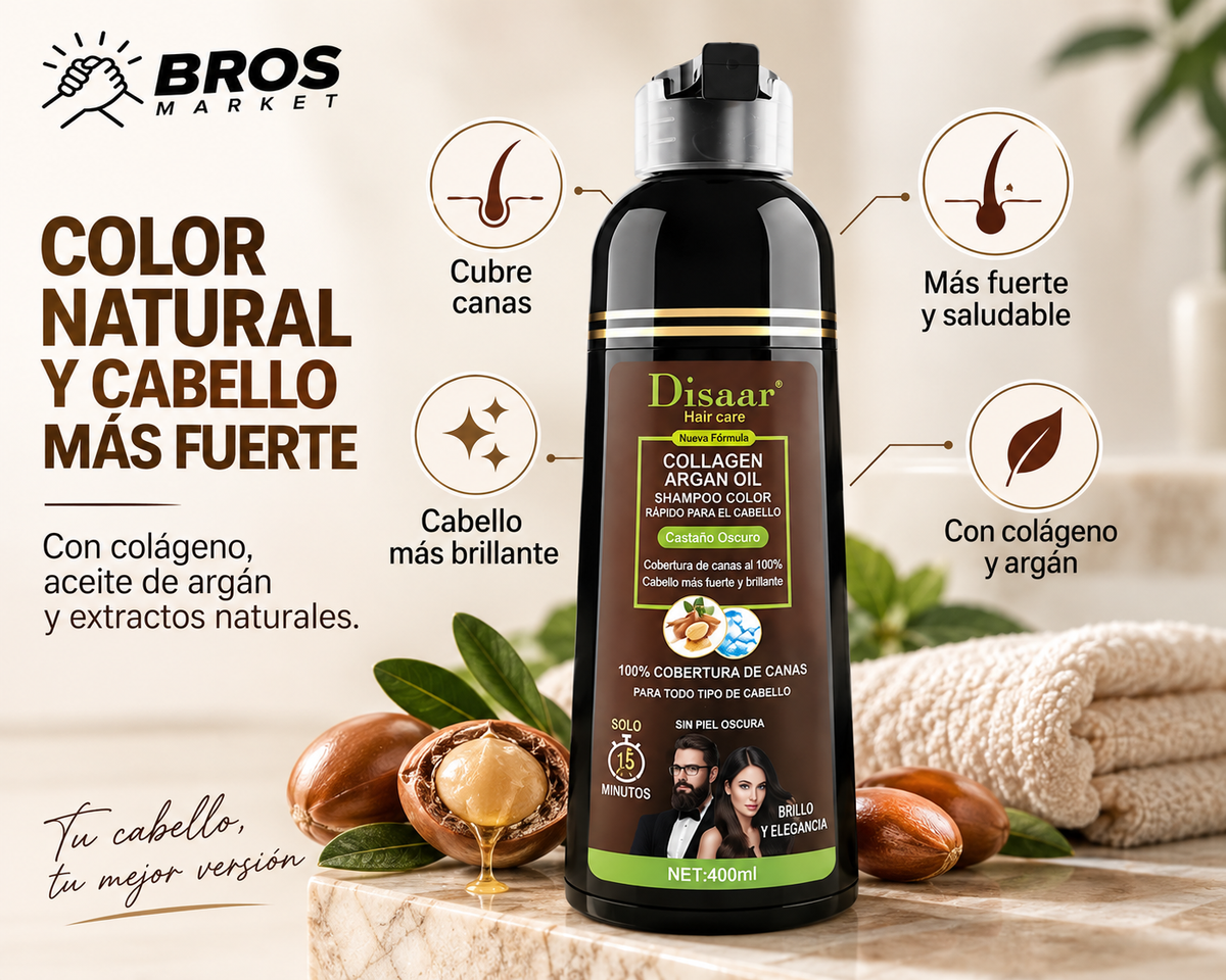 Dissar Shampoo Pinta Canas - Color y cuidado en un lavado