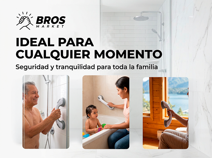 MaxGrip - Estabilidad total en tu ducha diaria