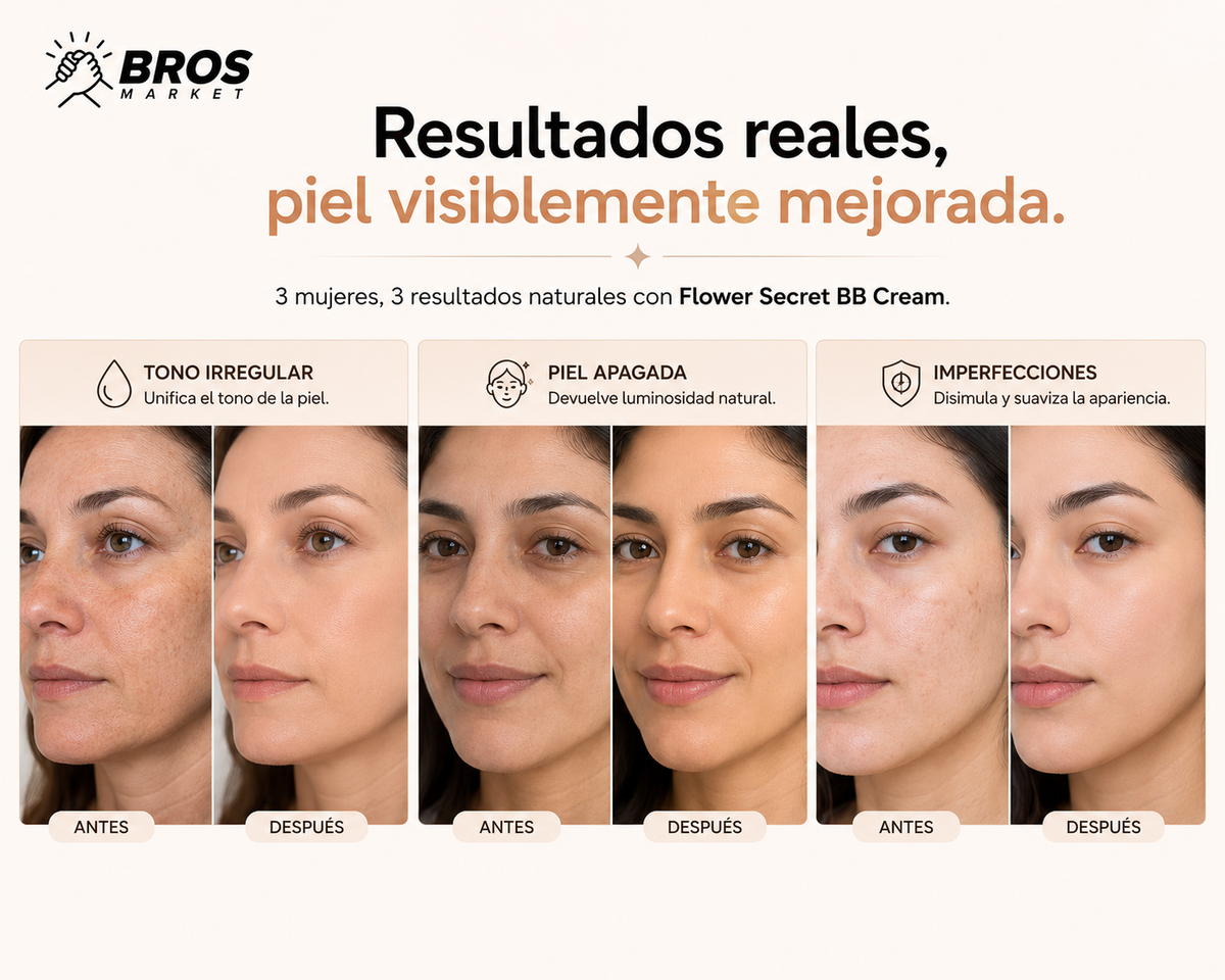 Flower Secret Base BBCream - Maquillaje ligero que se adapta a tu piel