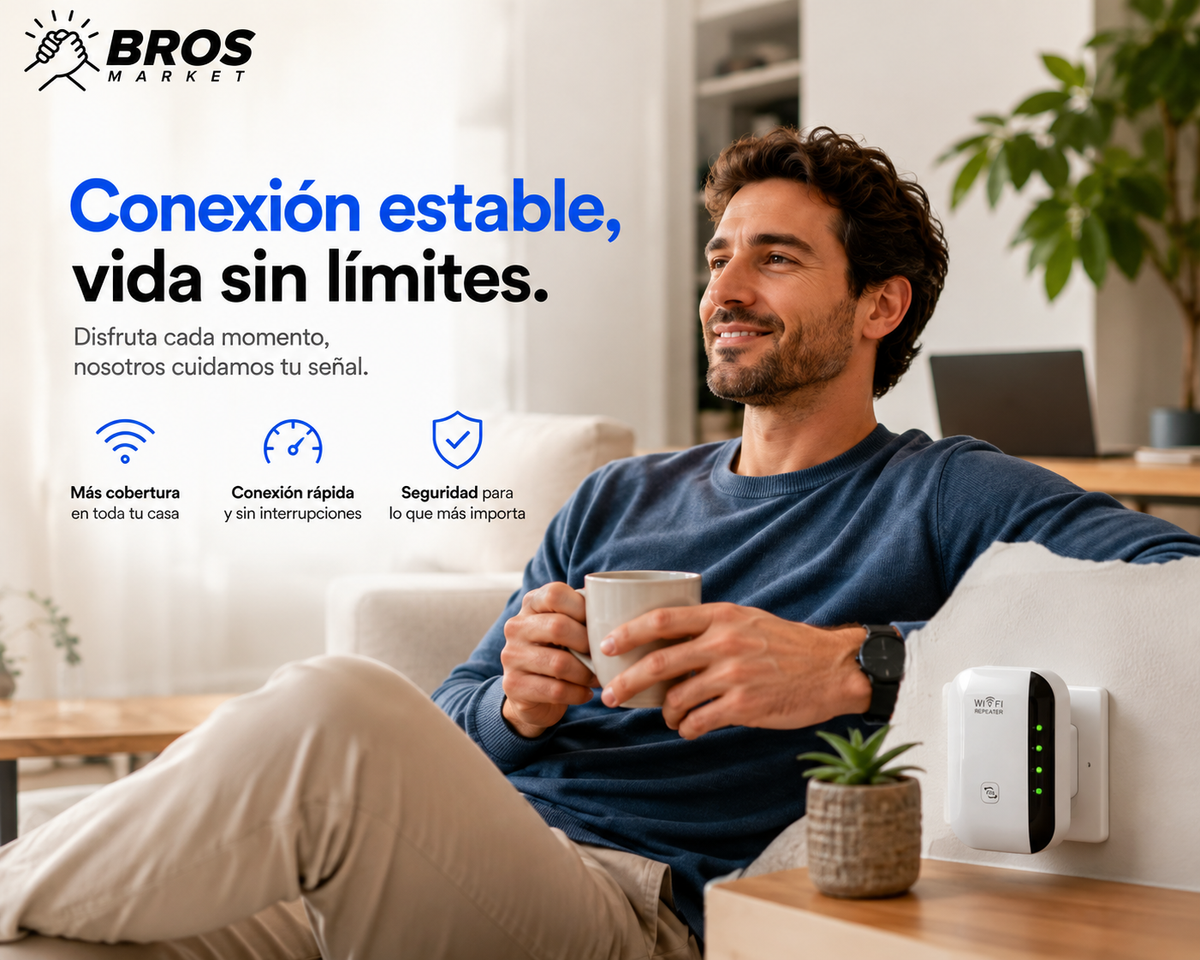 SignalPro Repetidor de señal - Más alcance para tu conexión